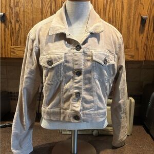 🔴Love Tree Beige Corduroy Jean Jacket